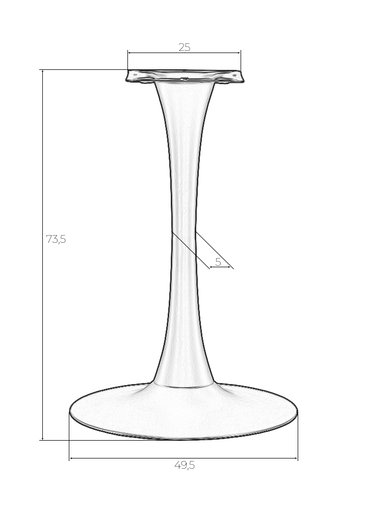 картинка Подстолье обеденное DOBRIN JIM WHITE от магазина Montegros