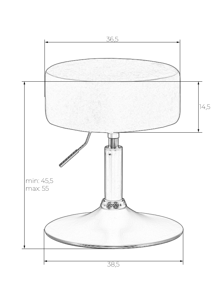 картинка Пуф DOBRIN DANNY, белый PU от магазина Montegros