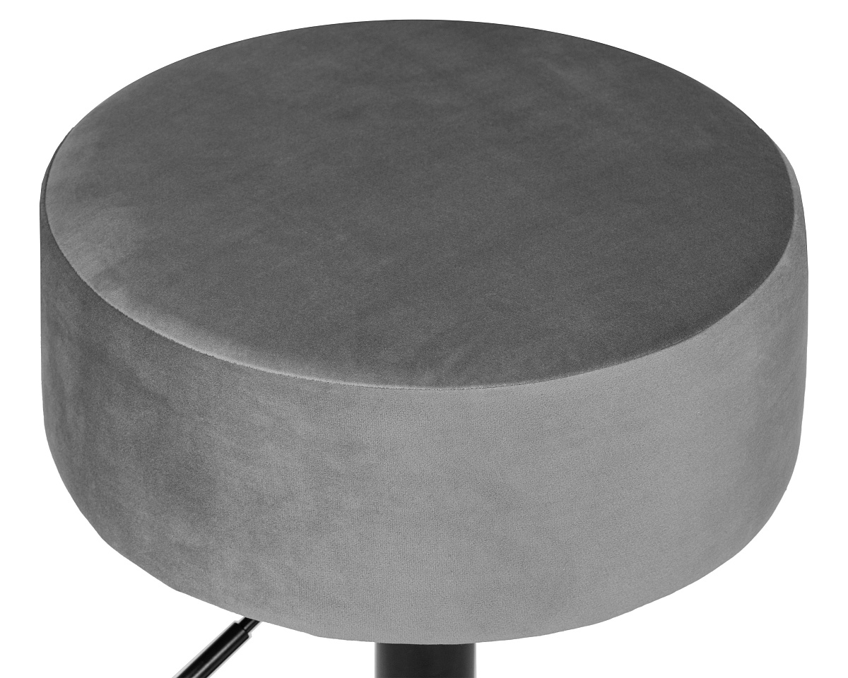 картинка Пуф DOBRIN DANNY BLACK, серый велюр (MJ9-75) от магазина Montegros