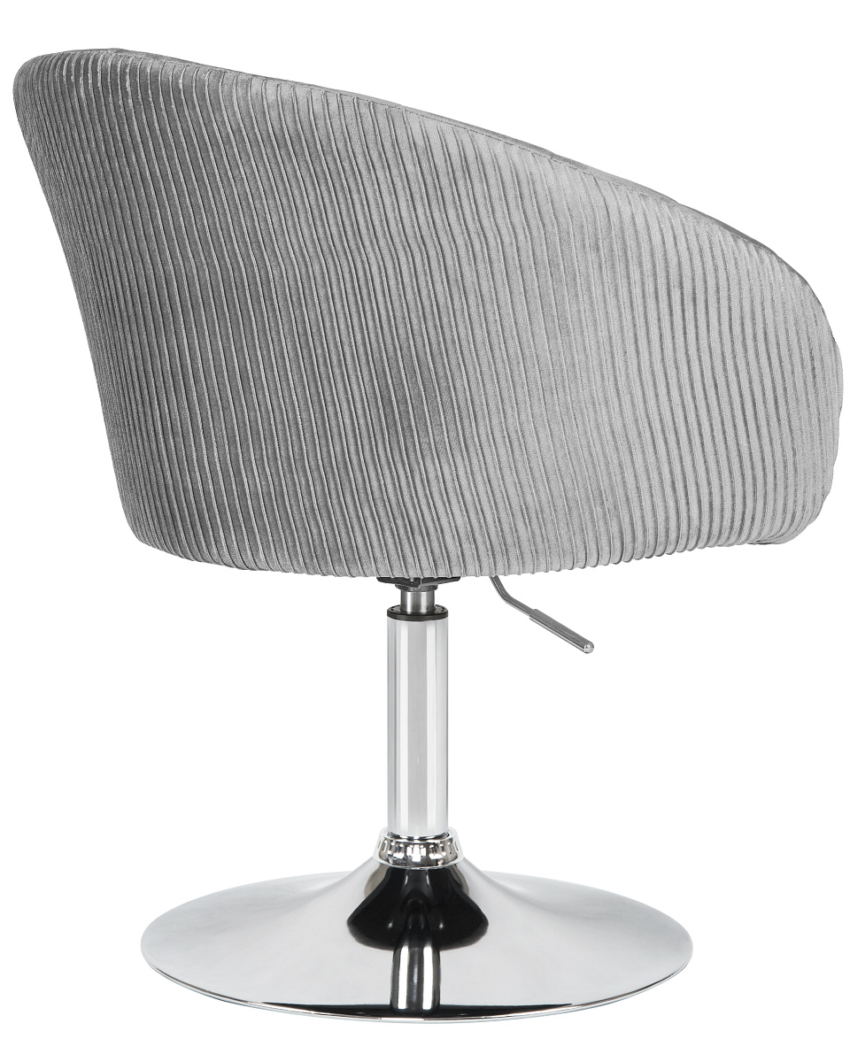 картинка Кресло дизайнерское DOBRIN EDISON, серый велюр (1922-19) от магазина Montegros
