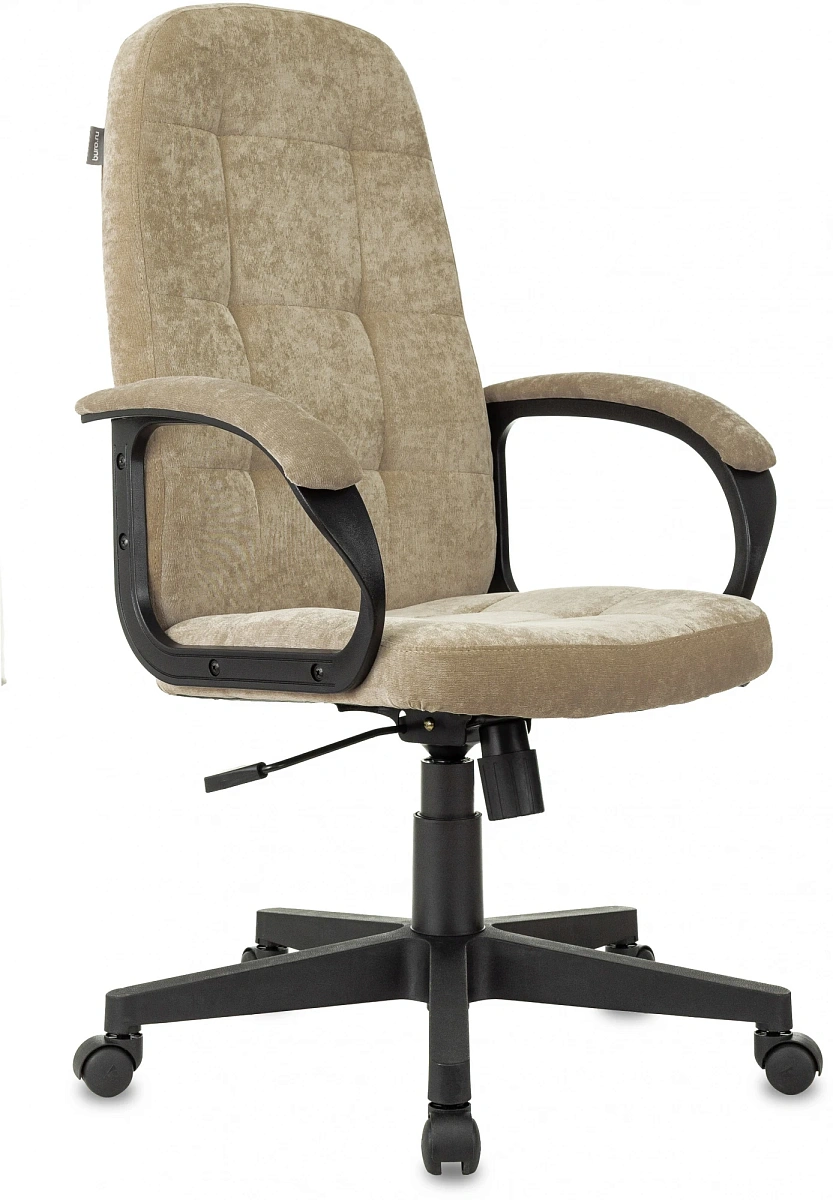 картинка Кресло руководителя Бюрократ CH 002 Fabric песочный Light-21 крестов. пластик от магазина Montegros