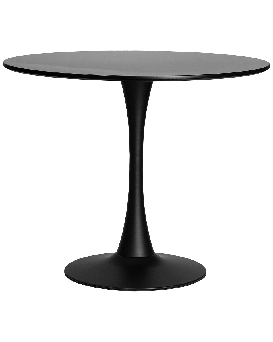картинка Стол обеденный MIA, черная столешница, черное основание от магазина Montegros