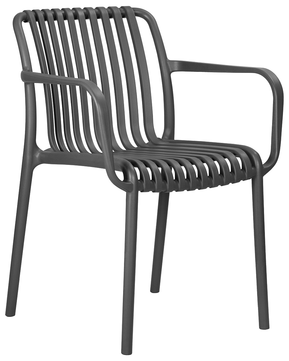 картинка Стул обеденный DOBRIN WALTER ARM, темно-серый (GR-04) от магазина Montegros