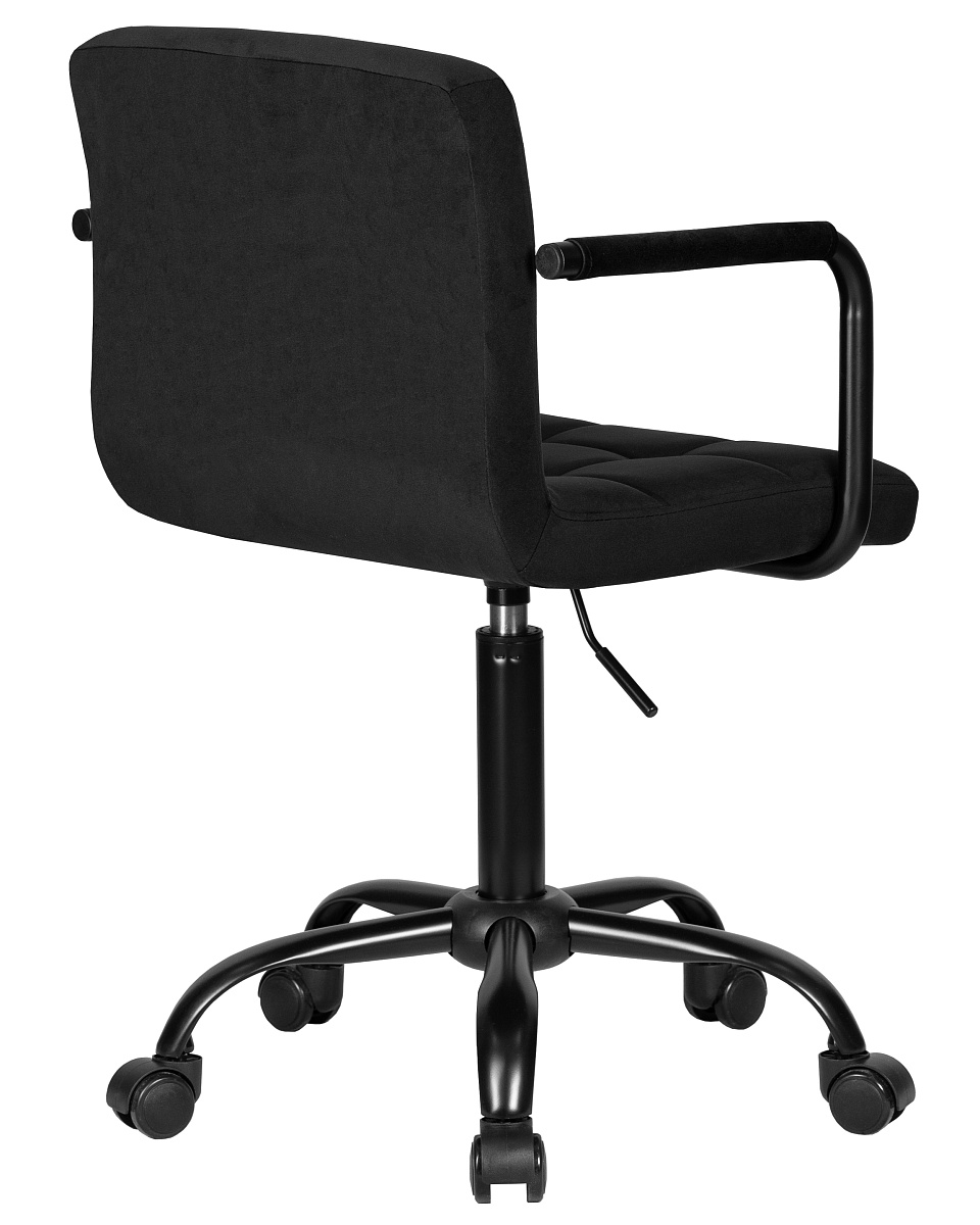 картинка Офисное кресло для персонала DOBRIN TERRY BLACK, черный велюр (MJ9-101) от магазина Montegros