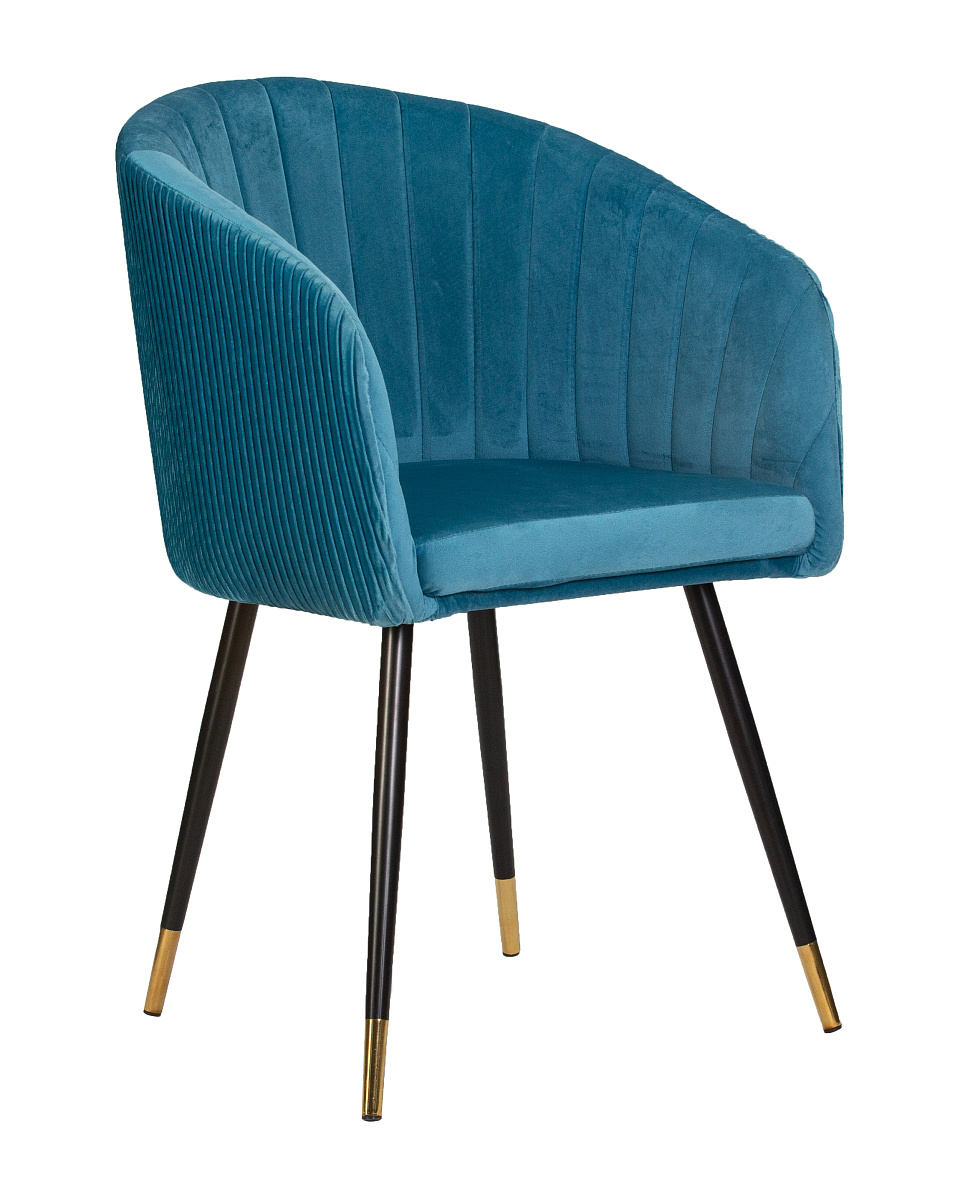 картинка Стул обеденный DOBRIN MARY, морская волна велюр (1922-7) от магазина Montegros