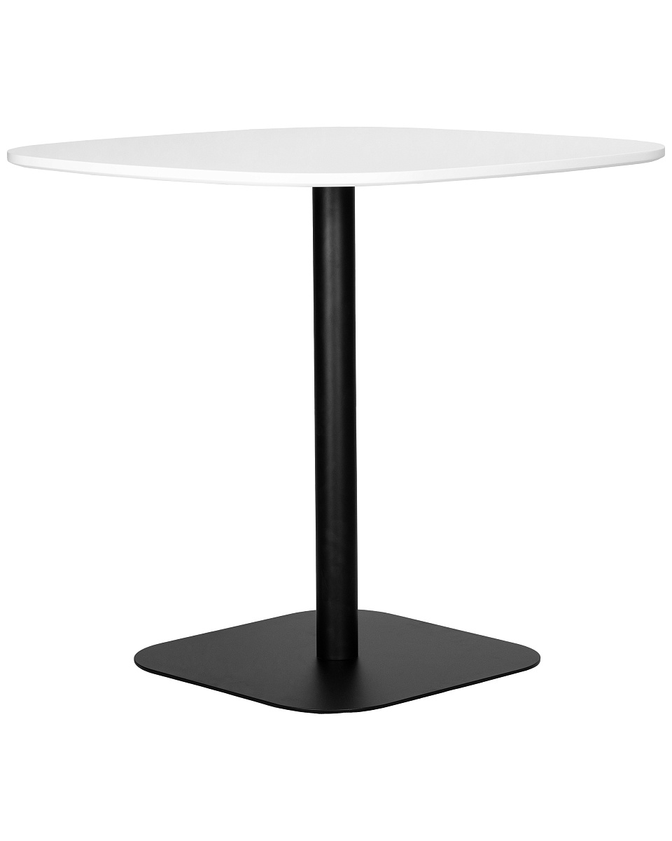 картинка Стол обеденный DOBRIN OTIS, белая столешница, черное основание от магазина Montegros