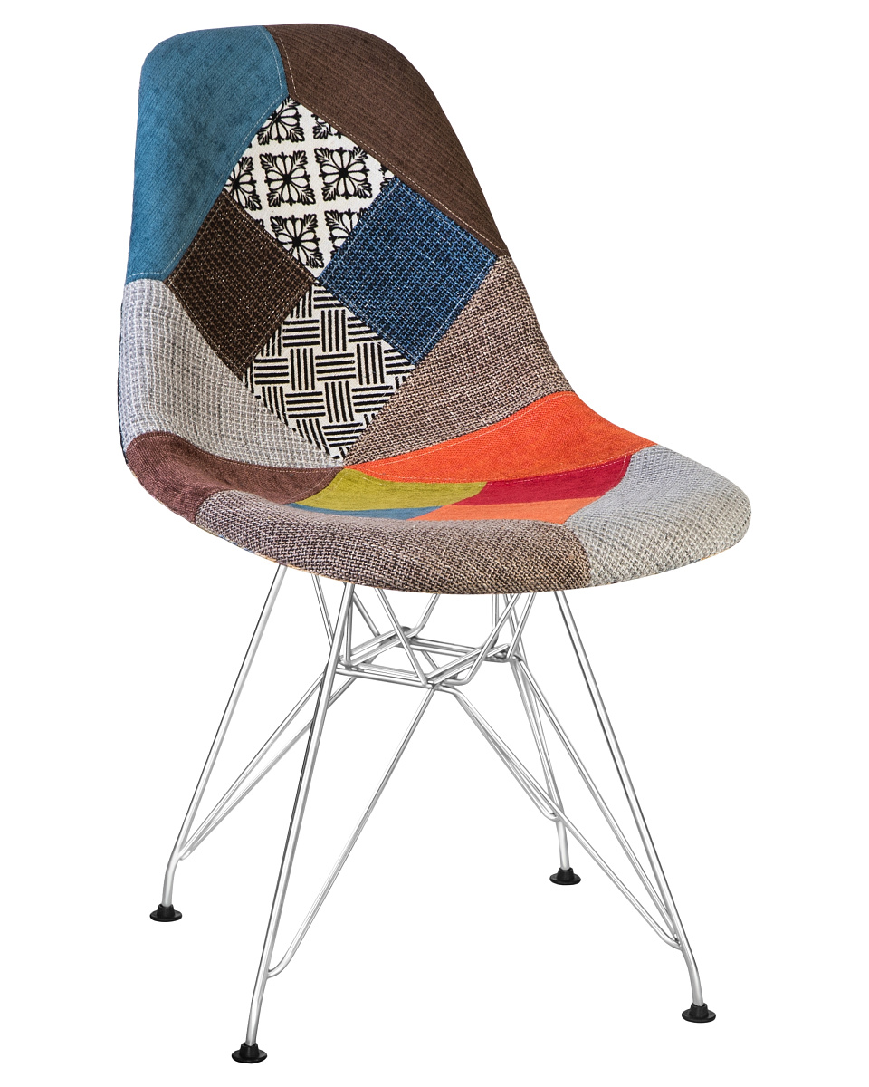 картинка Стул обеденный DOBRIN DSR, ножки хром, цвет мозайка от магазина Montegros