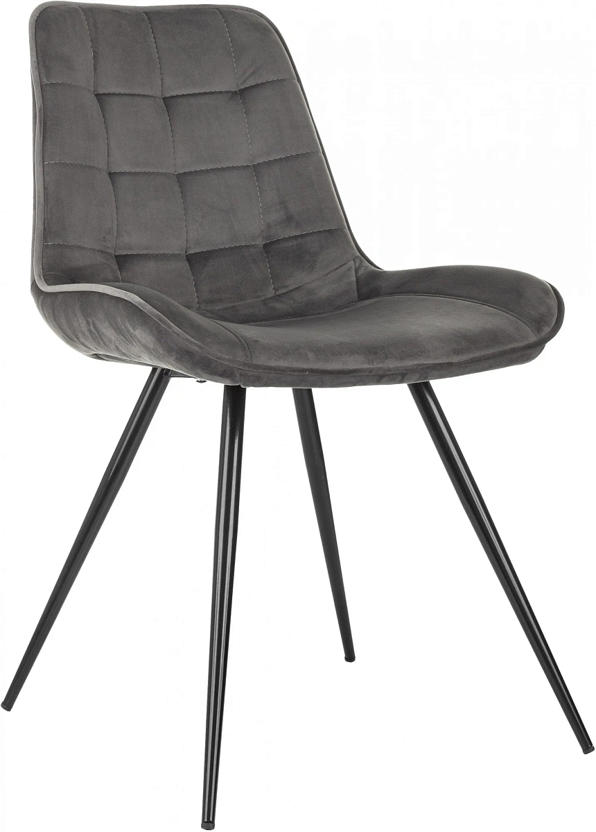 картинка Стул для дома Бюрократ CH-K2 т.серый Holland 18 металл черный на ножках (CH-K2_1/HL18) от магазина Montegros