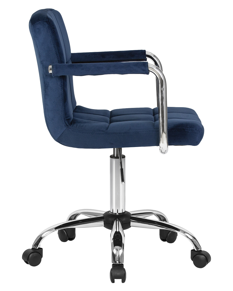 картинка Офисное кресло для персонала DOBRIN TERRY, синий велюр (MJ9-117) от магазина Montegros