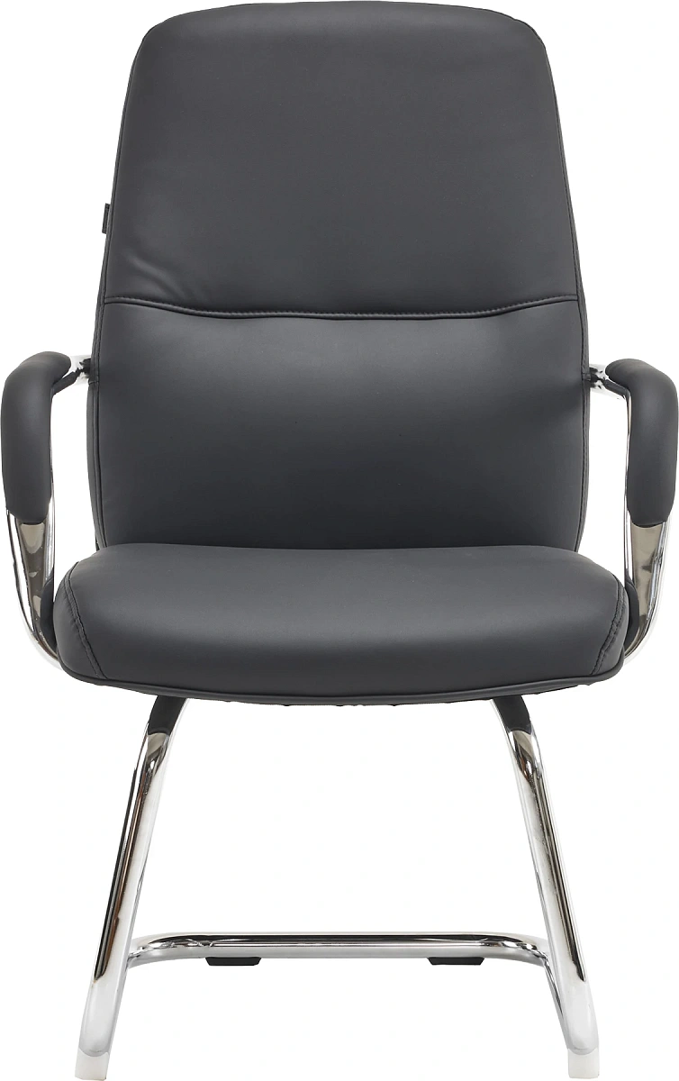 картинка Кресло для посетителей Everprof Vesta CF Экокожа Черный от магазина Montegros