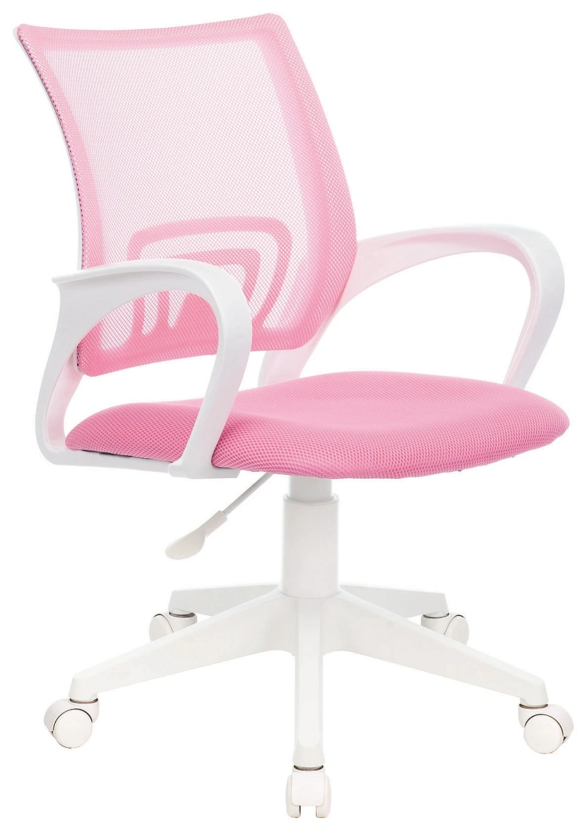 картинка Кресло Бюрократ CH-W695NLT розовый TW-06A TW-13A сетка/ткань крестов. пластик пластик белый от магазина Montegros