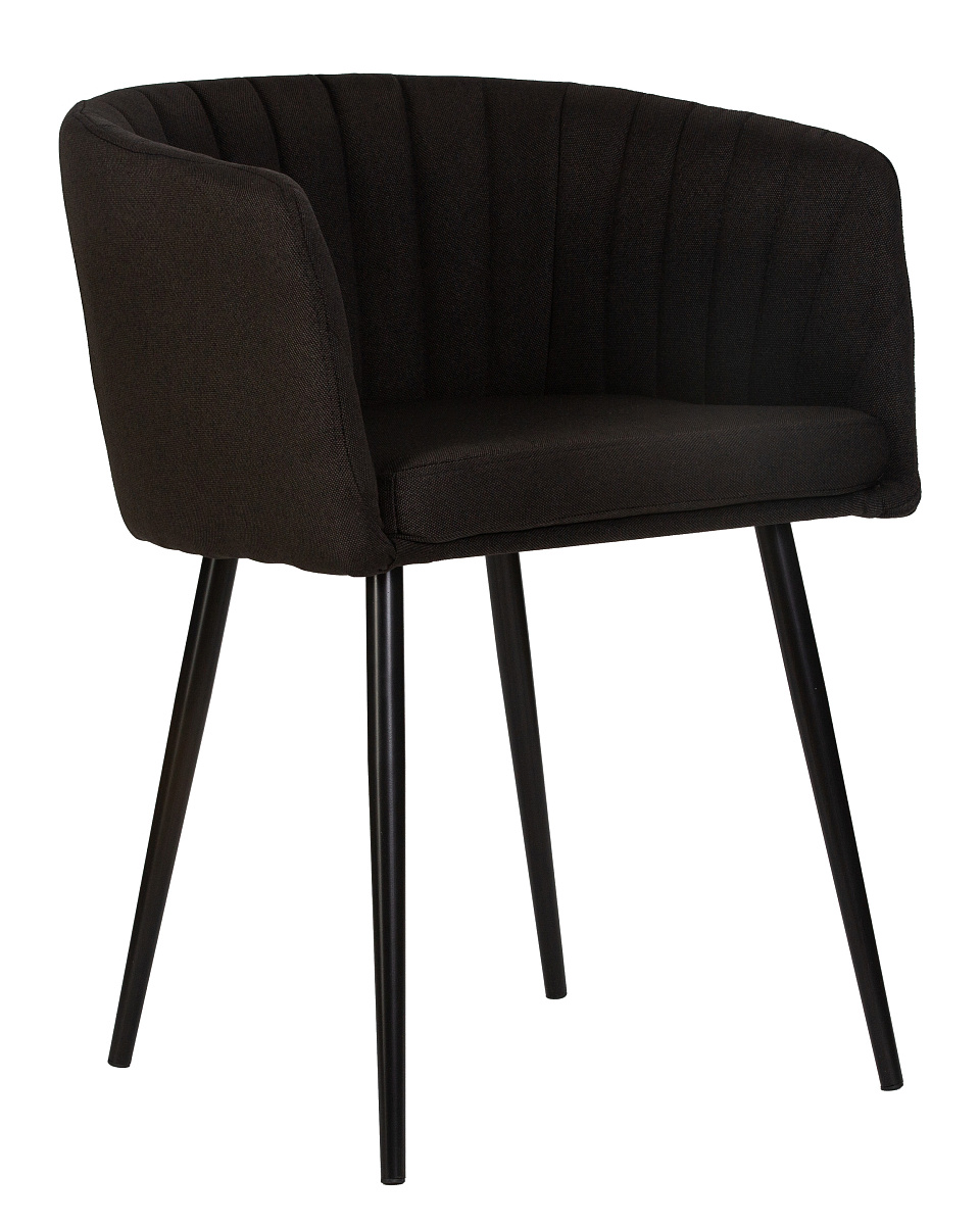 картинка Стул обеденный DOBRIN ALINA, черная ткань (LAR-106D-28) от магазина Montegros