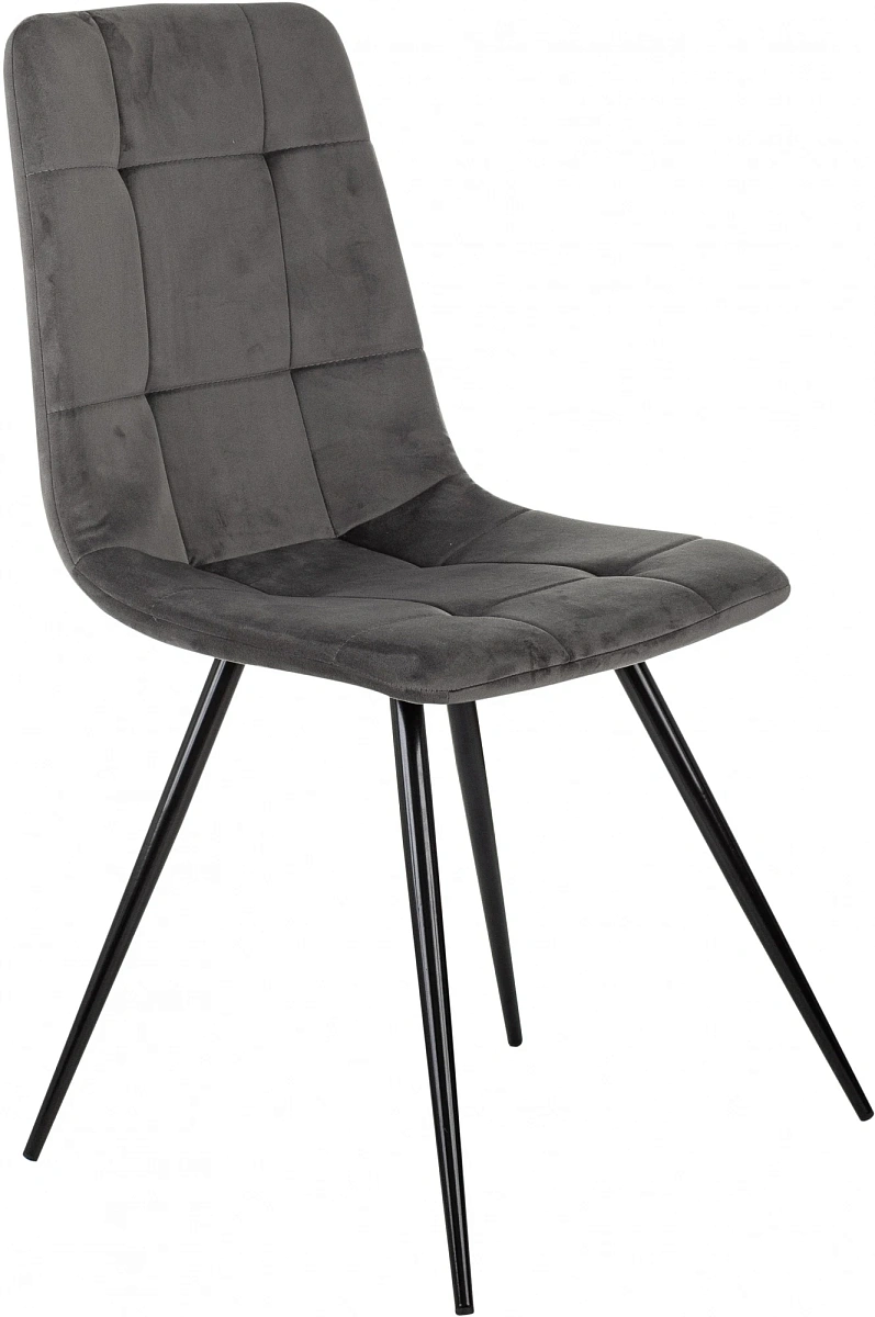 картинка Стул для дома Бюрократ CH-K1 т.серый Holland 18 металл черный на ножках (CH-K1_1/HL18) от магазина Montegros