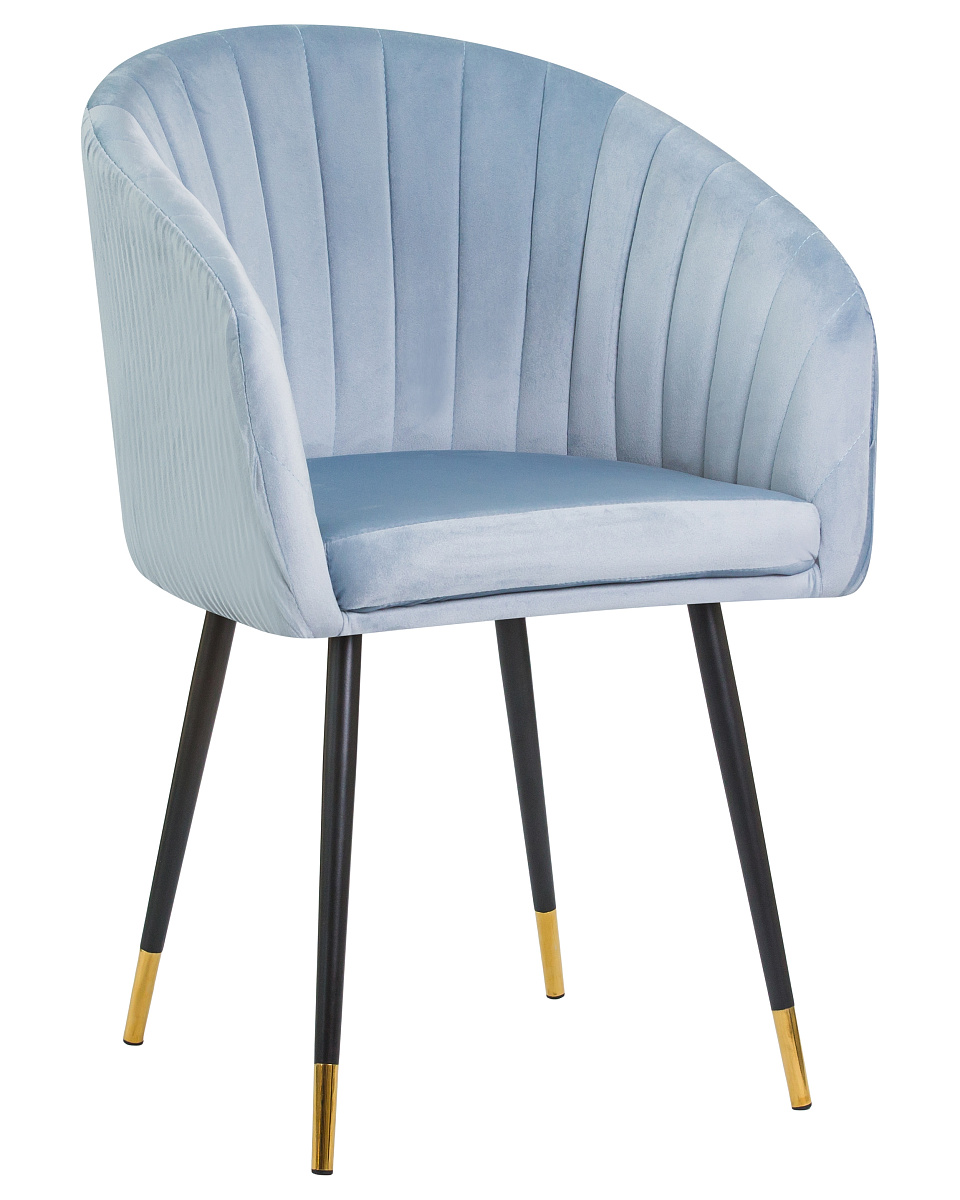 картинка Стул обеденный DOBRIN MARY, серо-голубой велюр (1922-6) от магазина Montegros