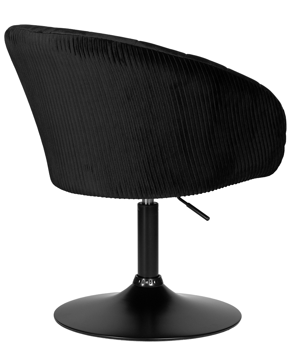 картинка Кресло дизайнерское DOBRIN EDISON BLACK, черный велюр (1922-21) от магазина Montegros
