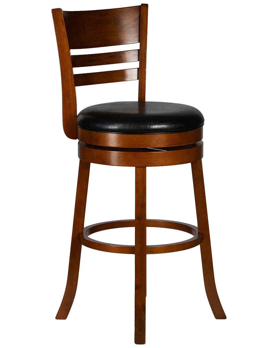 картинка Вращающийся полубарный стул DOBRIN WILLIAM COUNTER, шоколад, черный от магазина Montegros