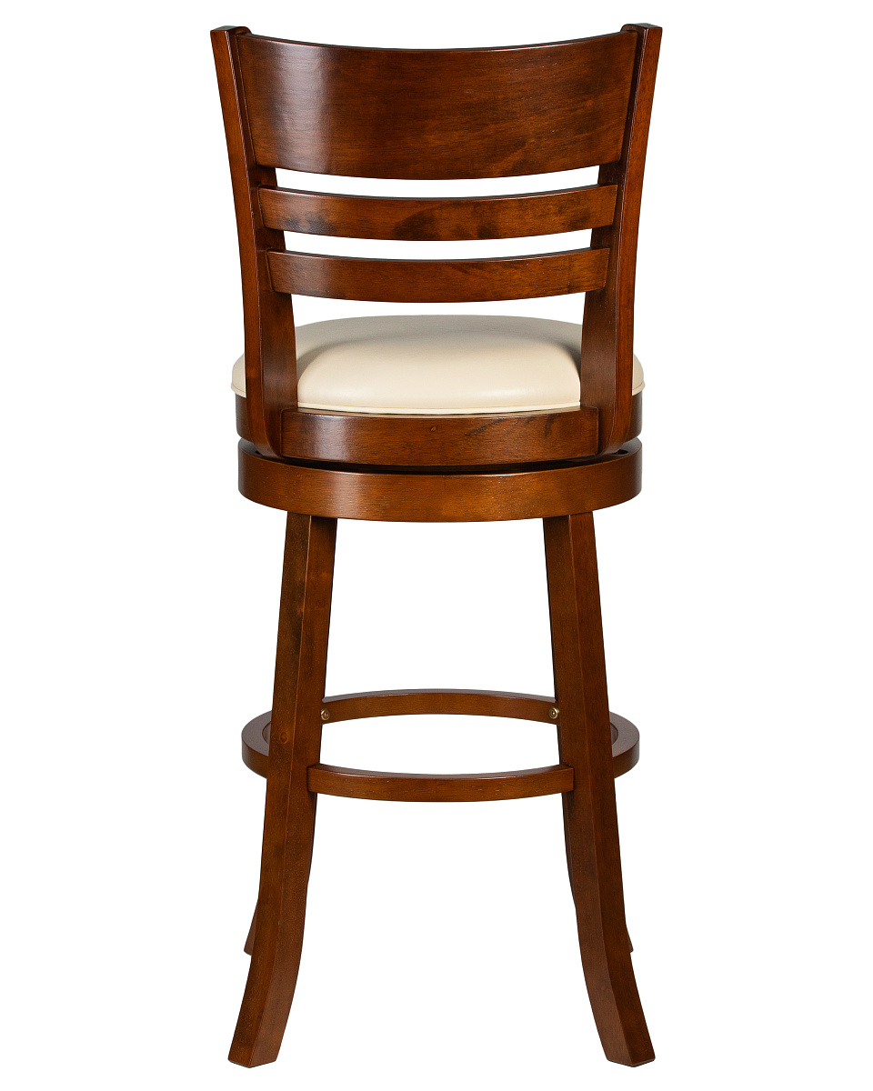 картинка Вращающийся полубарный стул DOBRIN WILLIAM COUNTER, шоколад, кремовый от магазина Montegros